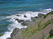 Rocks below the MacKinnons Brook Trail