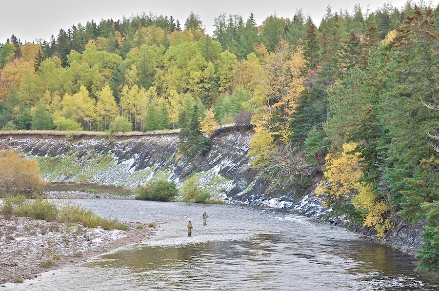 Margaree River with snow