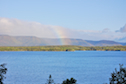 North Mountain and the Cape North Massif rising across South Harbour