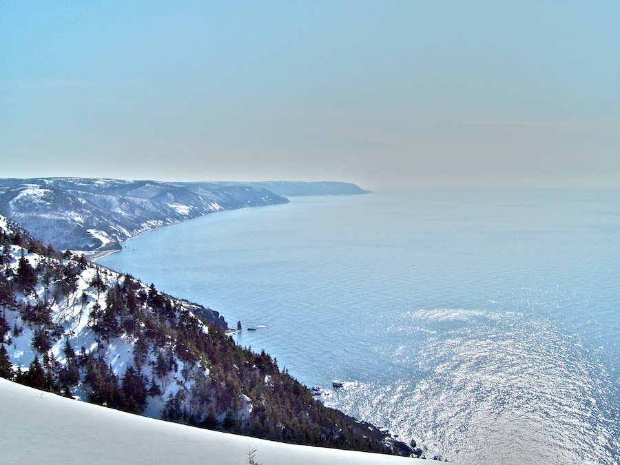 Panorama from above Malcolms Brook north of Polletts Cove