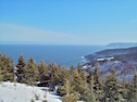 Bay St Lawrence shore line from the Meat Cove Look-Off