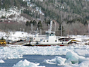 Englishtown Ferry below Kellys Mountain