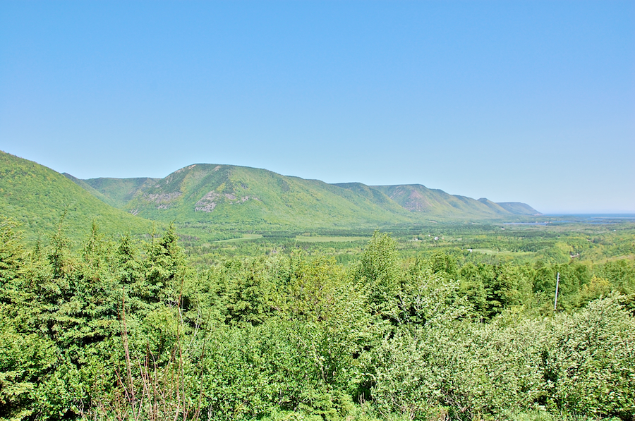 North Mountain and the Cape North Massif from Sunrise