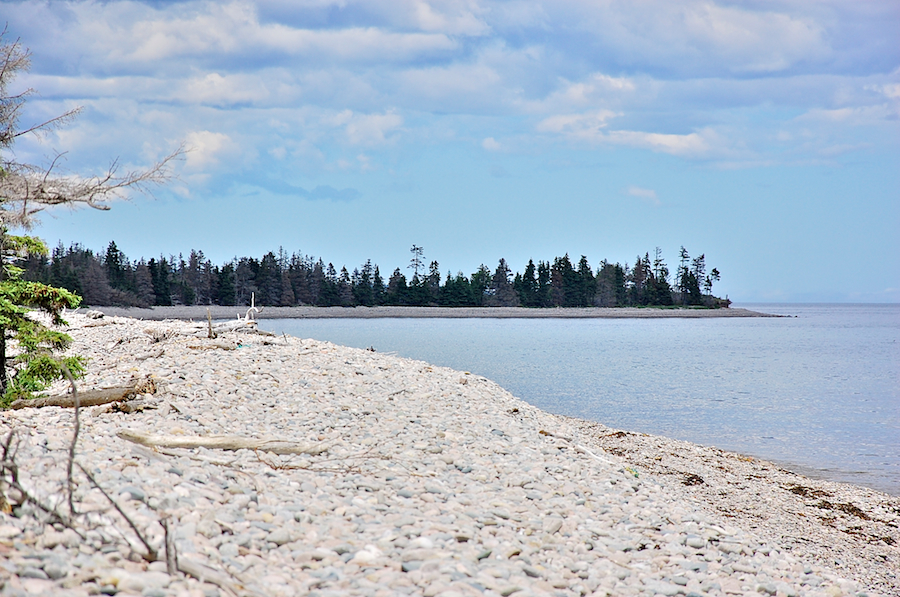 Cobblestone Beach on the Red Island Trail