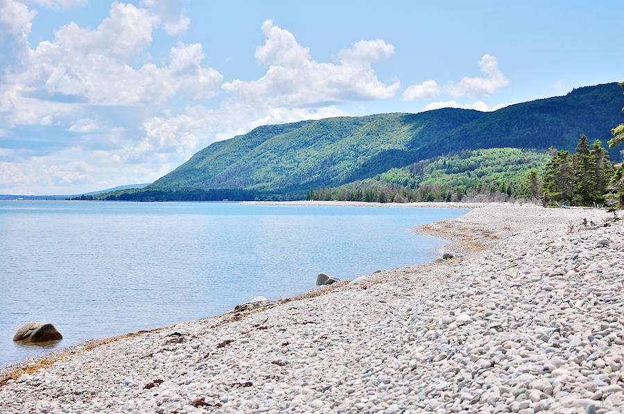 Cobblestone Beach on the Red Island Trail