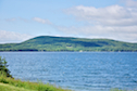 Mountains above Georges River from Groves Point Provincial Park