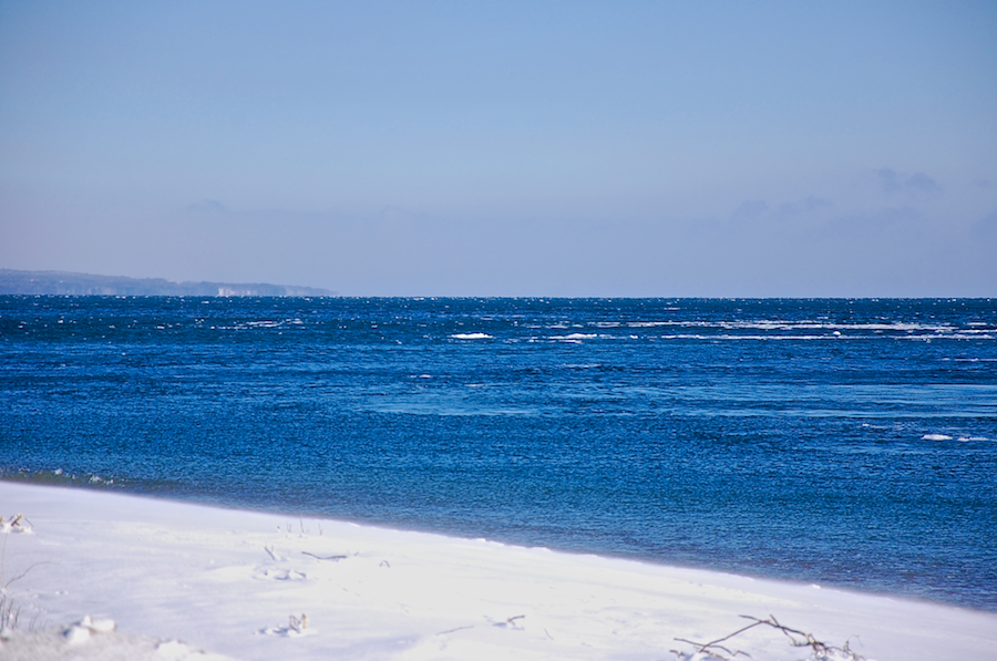 Incipient ice in St Anns Bay