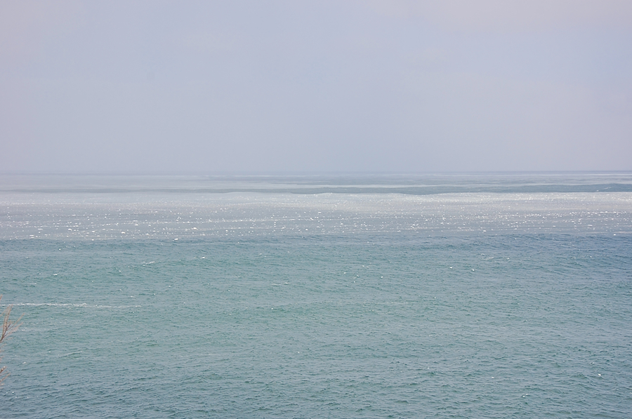Mixed ice and water in the Cabot Strait