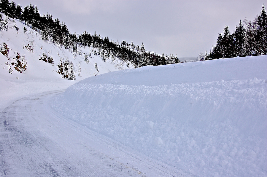 Snow Banks on North Mountain