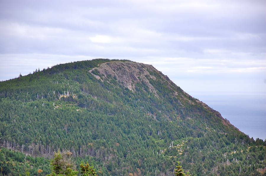 Prominence above “The Gulch” on the Cape North Massif