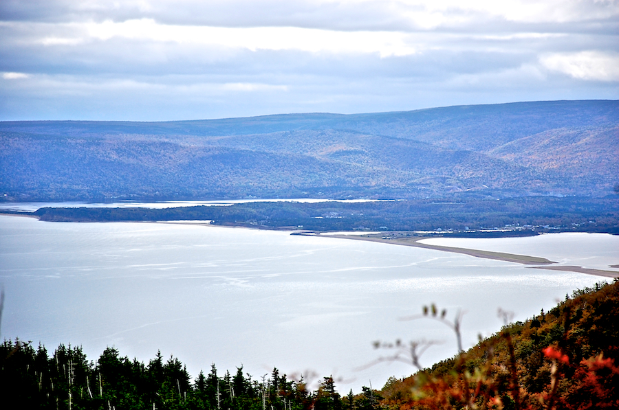 Aspy Bay and South Mountain from the Cape North Massif