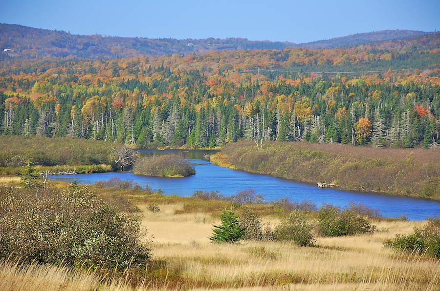 Baddeck River from the Big Farm Road