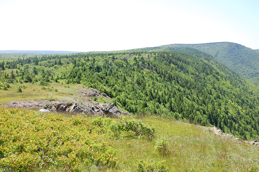 The ridge to the south