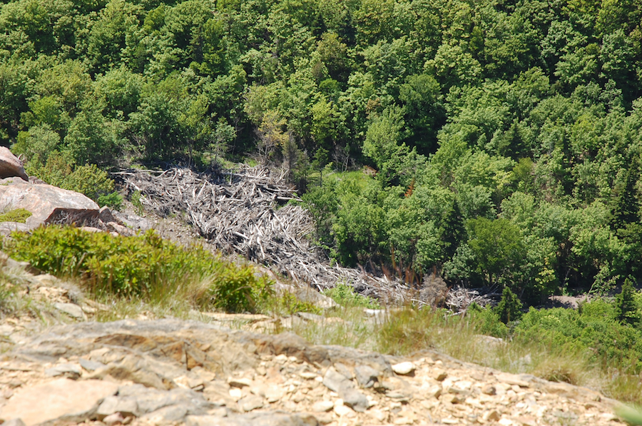 Rubble pile