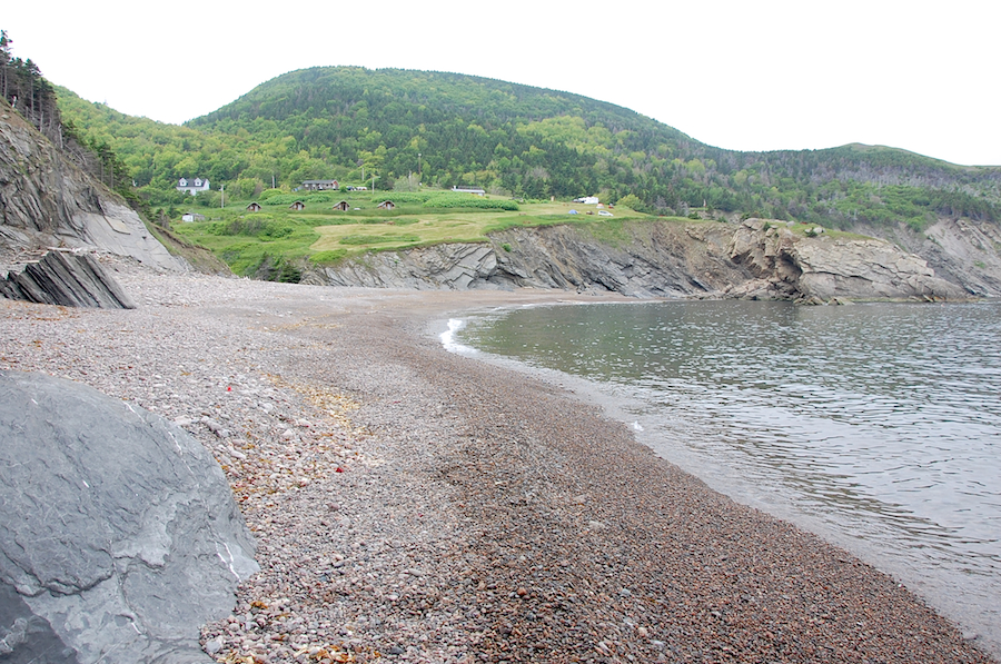 View from the east end of the beach looking west