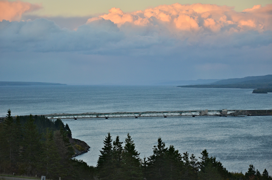 The Great Bras d’Or Lake at sunset