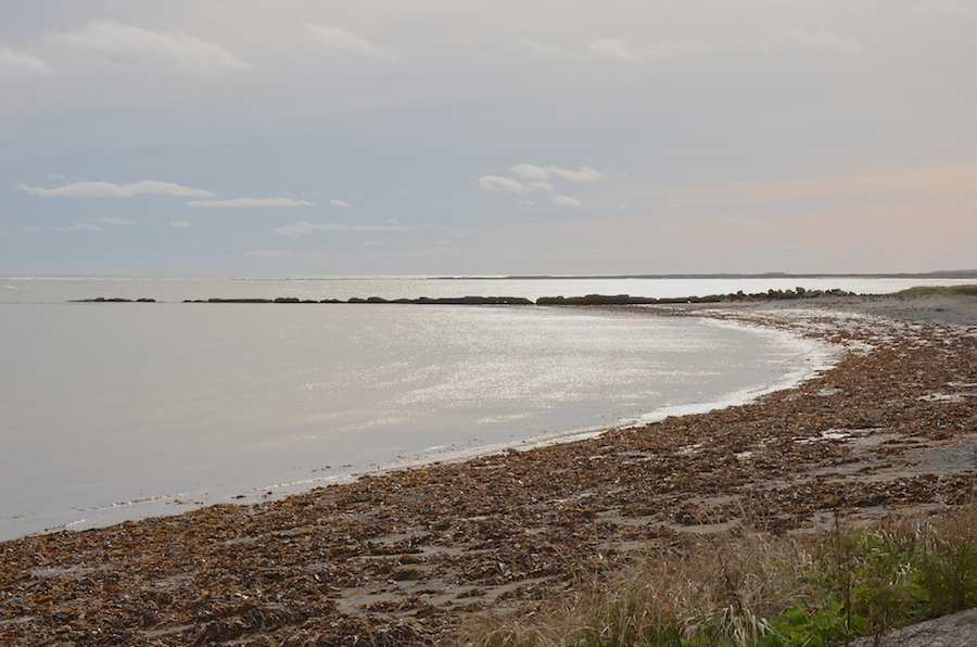 View to the southwest from L’Archevêque Beach