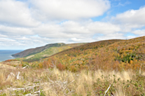 View descending the relocated Beinn Alasdair Bhain (Fair Alistair’s Mountain) Trail
