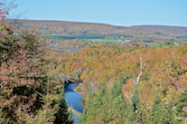 The view from the Mull River Look-Off