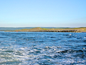 The breakwater and the sand dunes