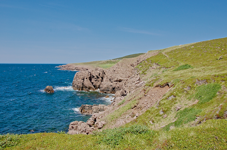 Tittle Point from the head of Lowland Cove