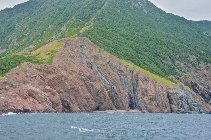 Close up of the cliff face at the foot of “Sailor Brook Mountain South”