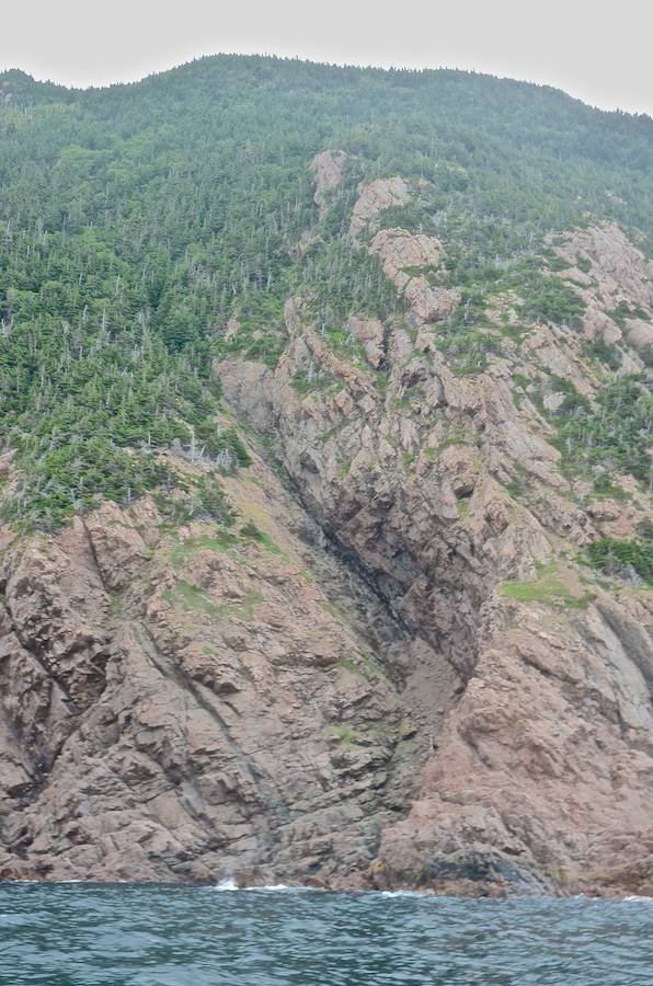 A dry channel along the northern coast of the High Capes area
