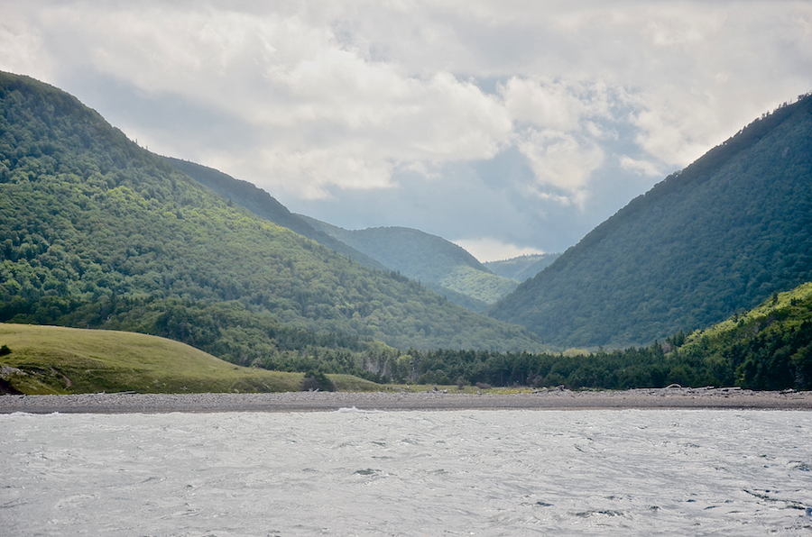 The mountains above the Polletts Cove River Valley