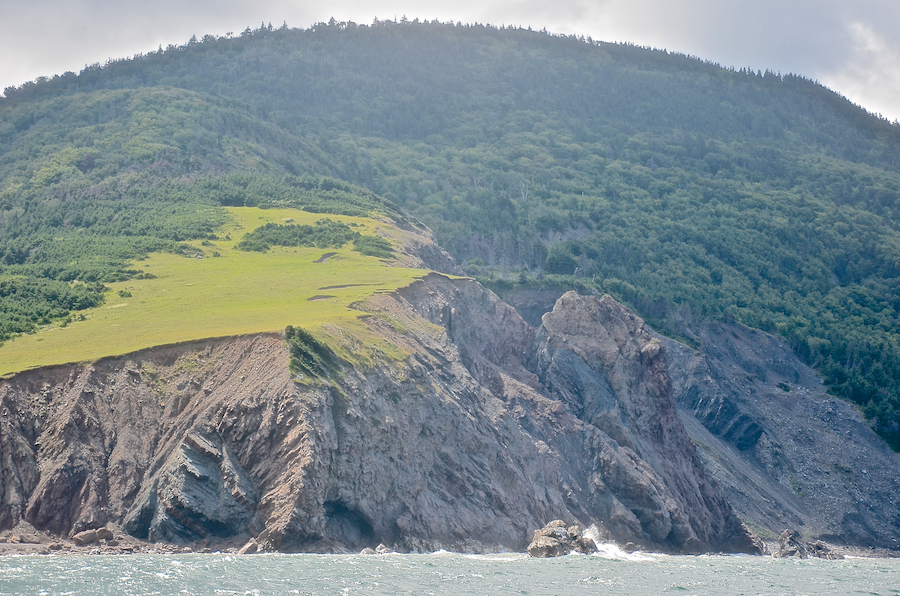 Close-up of the “ramp” and the adjacent coast