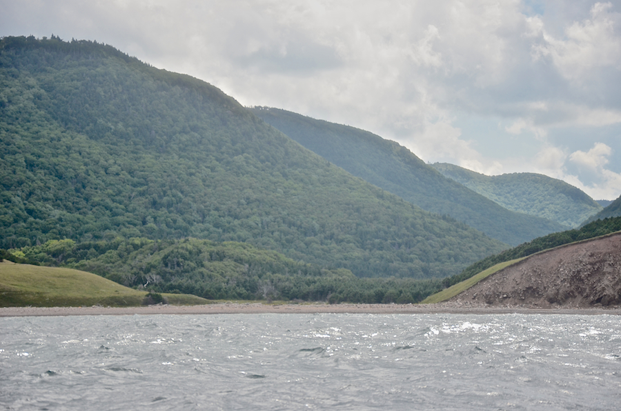 The mountains north of the Polletts Cove River Valley