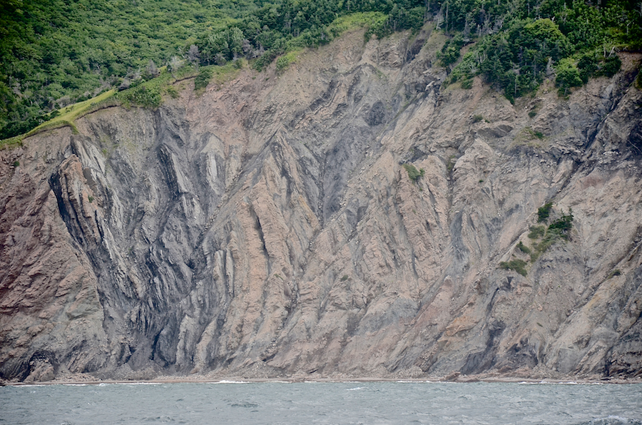 Detail of the cliffs at the base of “North Foothill”