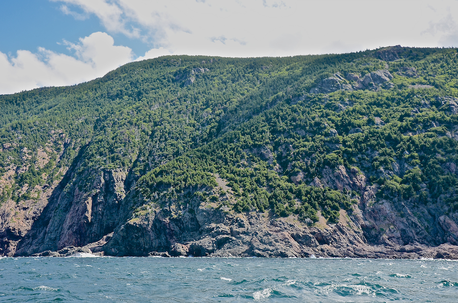 South of the sheer cliffs