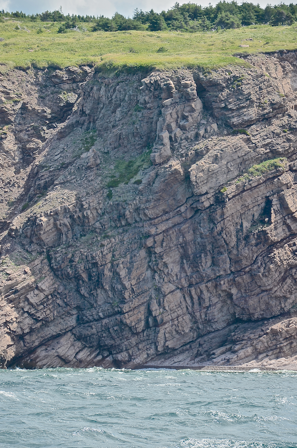The rock face on the north side of the Fox Den
