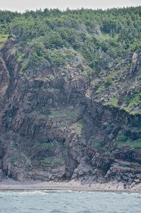 The cliffs on the south side of the Fox Den