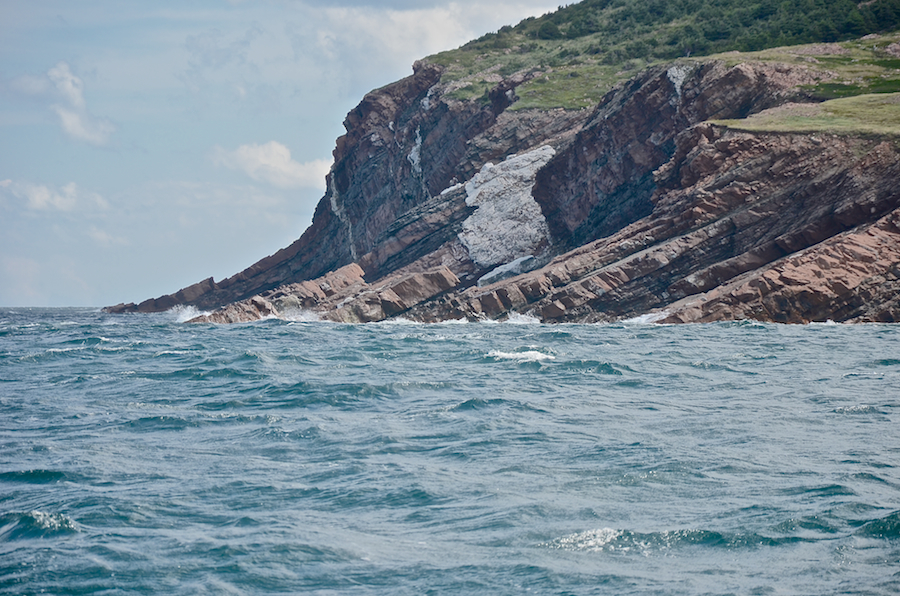 The white rock seen from the tip of Cape St Lawrence