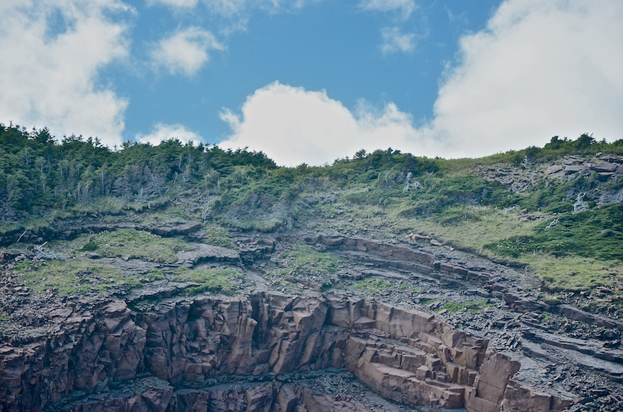 The terrain above the “vaulted cave”