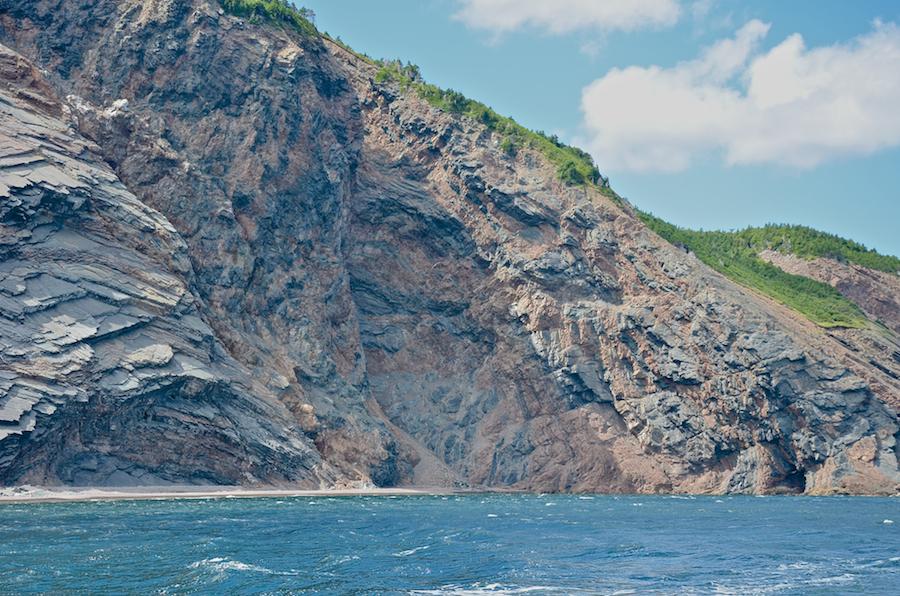 Detail of the western end of Frasers Beach