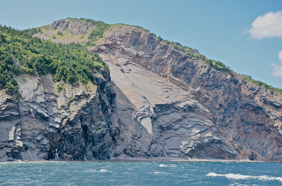 The “slide” and Bear Hill above Frasers Beach