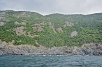 Coast south of the “tiara”
