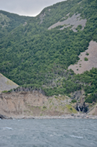 Upper Delaneys Brook mouth, falls, and valley