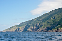 “Malcolms Brook Mountain” and the coast below