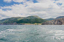 Panorama looking northeast from off Polletts Cove