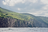 Rock pillars off the cliffs “Wreck Brook Mountain”