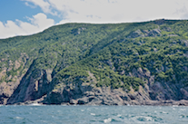 South of the sheer cliffs