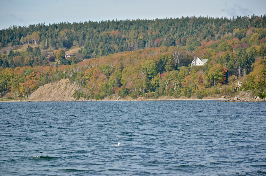 Boularderie Island near the head of Saunders Cove