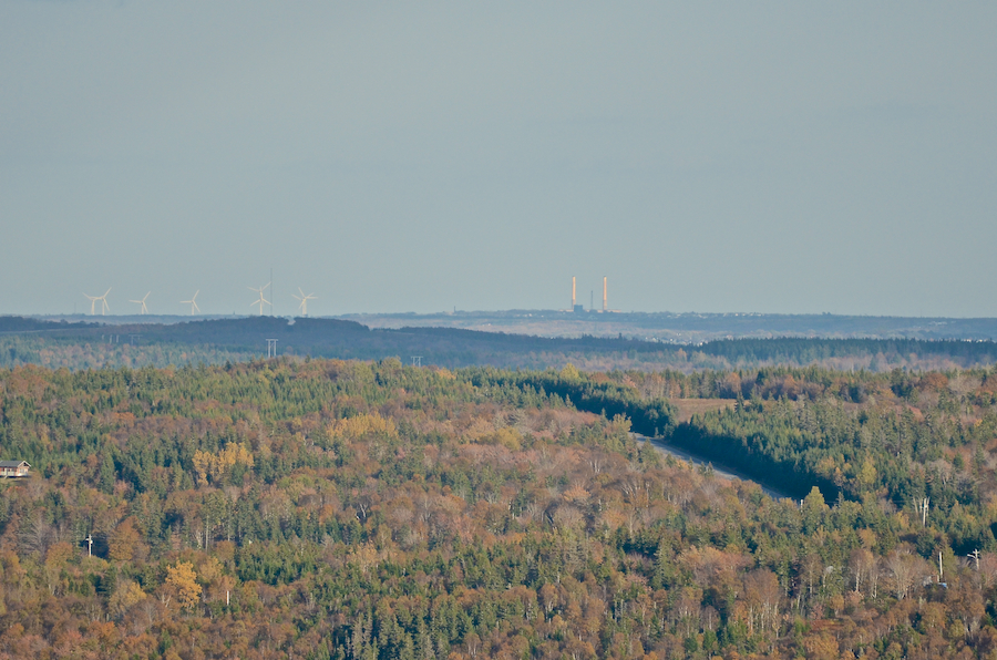 Looking east towards New Waterford from the Bras d’Or Look-Off