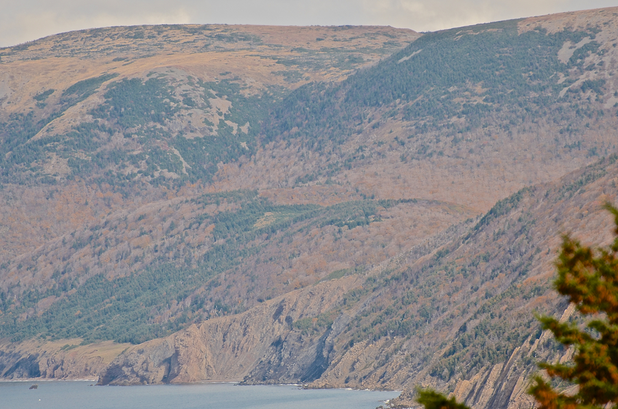 “Wreck Brook Mountain” and Polletts Cove Mountain above Polletts Cove