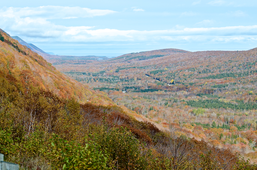 Panorama to the northeast from the second highest look-off on North Mountain