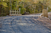 The new bridge over Kewstoke Brook on the Whycocomagh Port Hood Road