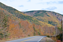 The Cabot Trail in the valley of the Grande-Anse River